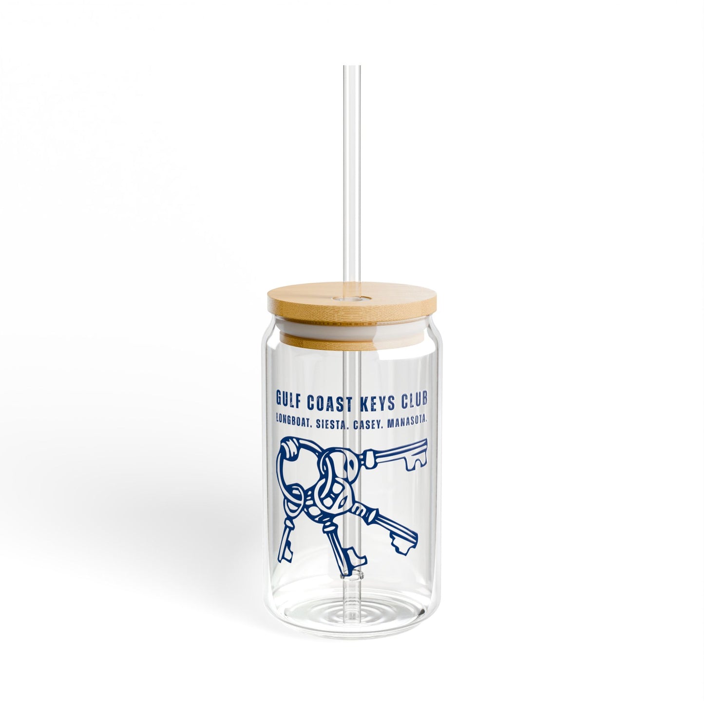 Keys Club Sipper Glass, 16oz