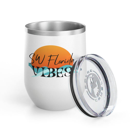 SW Florida VibesBeachy Wine Tumbler