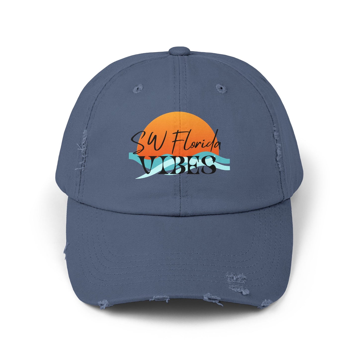 SW Florida Vibes Unisex Distressed Cap