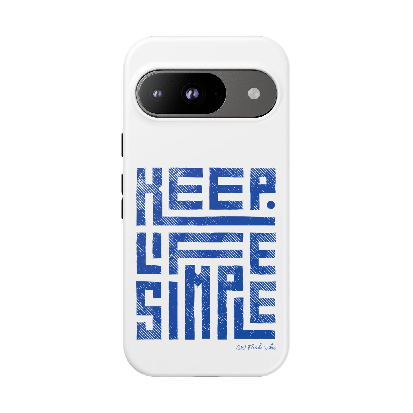 iPhone and Google Creative Phone Case - Keep Life Simple Design