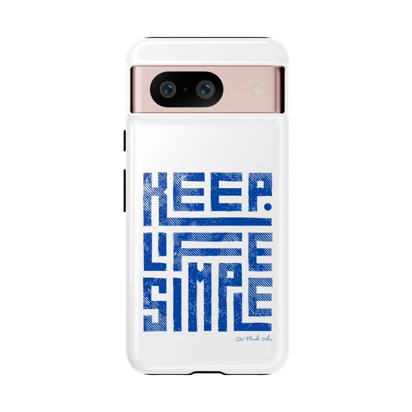 iPhone and Google Creative Phone Case - Keep Life Simple Design