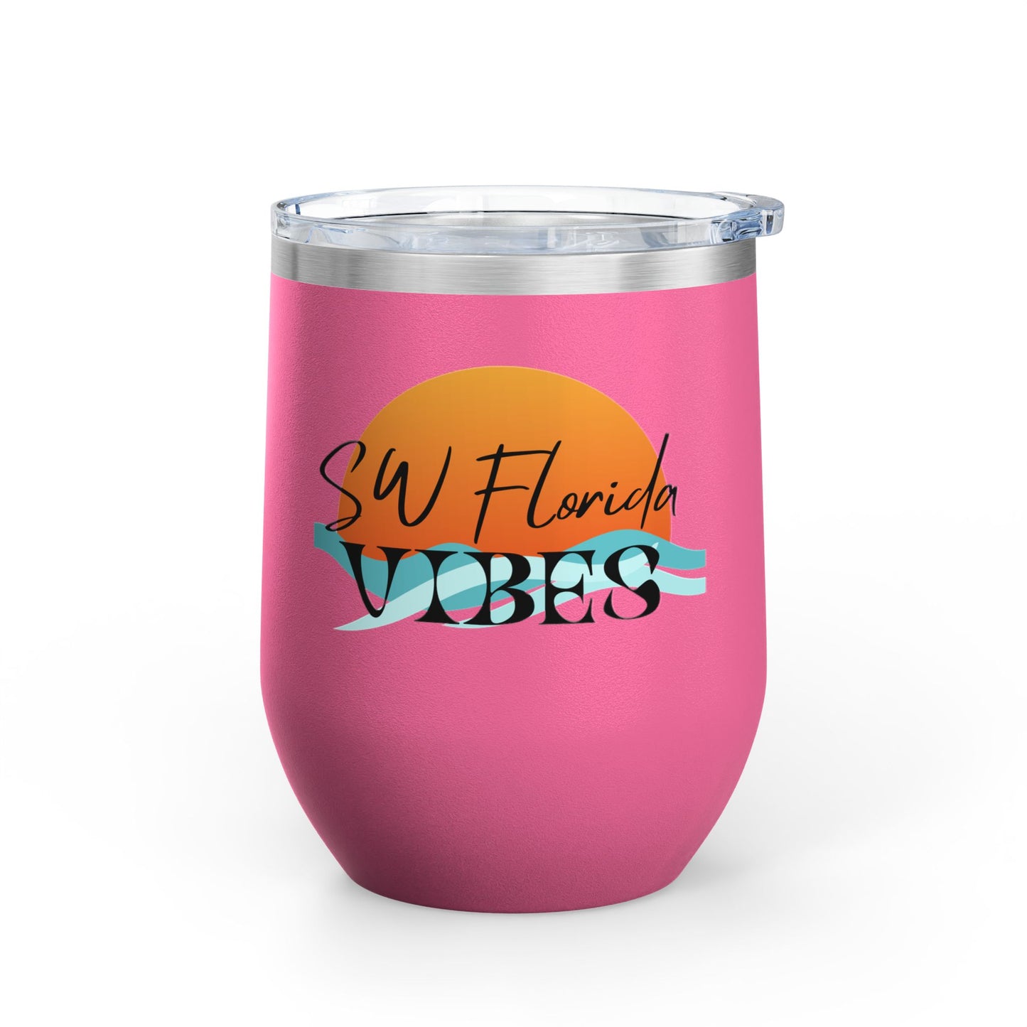 SW Florida VibesBeachy Wine Tumbler