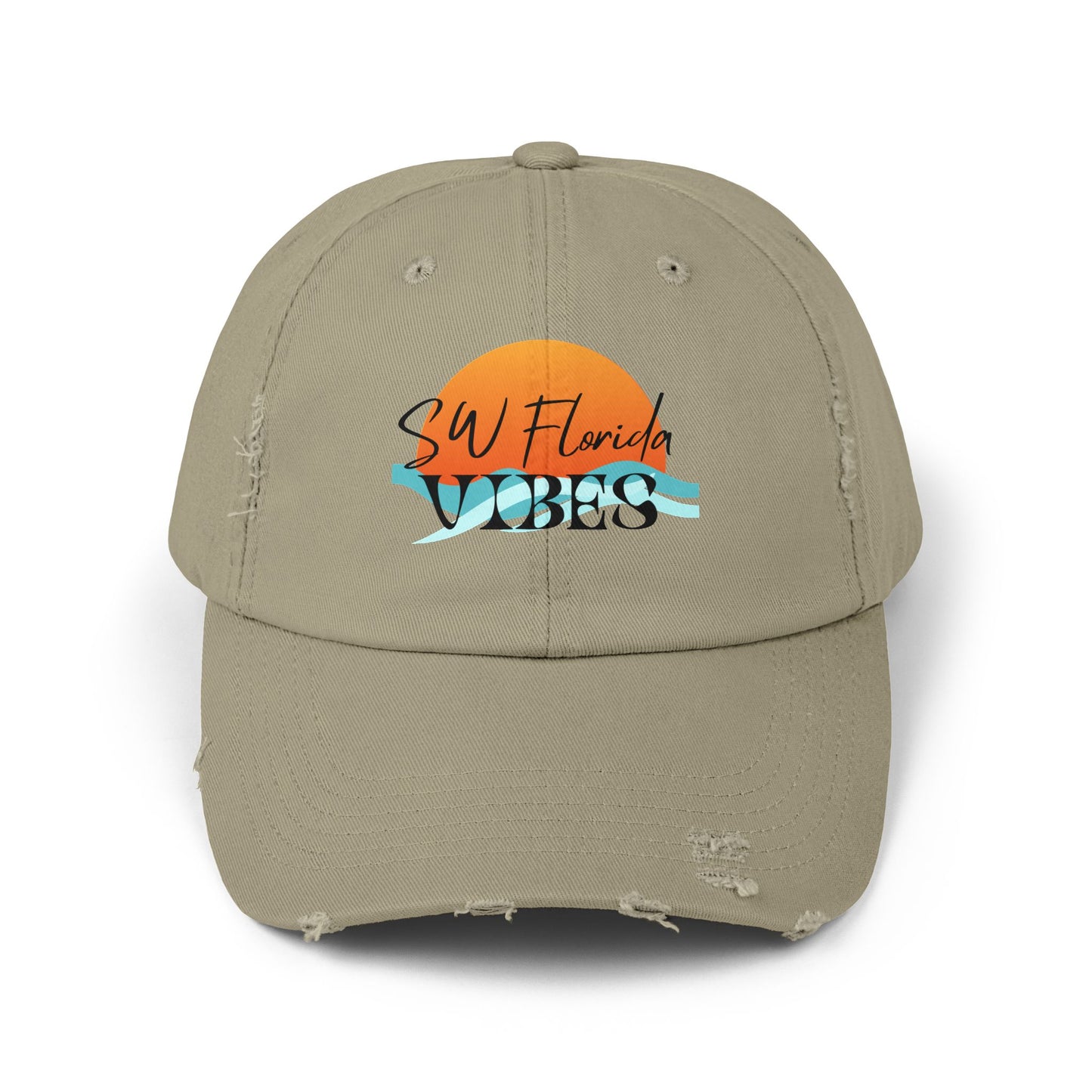 SW Florida Vibes Unisex Distressed Cap