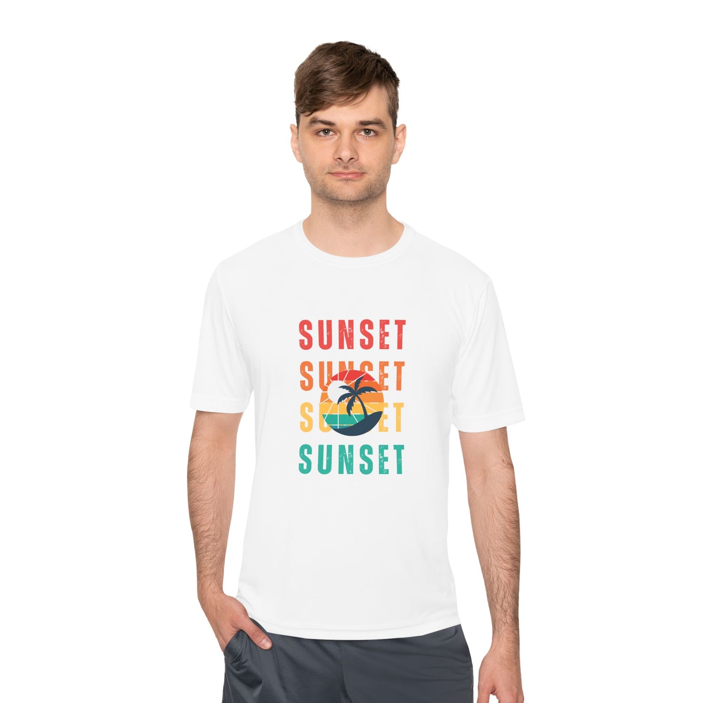 Sunset Unisex Moisture Wicking Tee