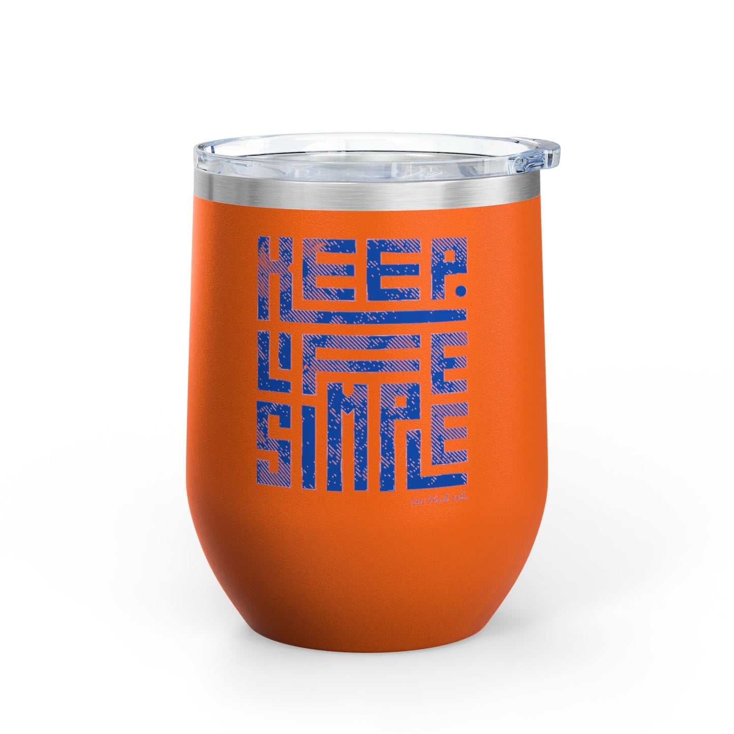 Keep Life Simple Beachy Wine Tumbler