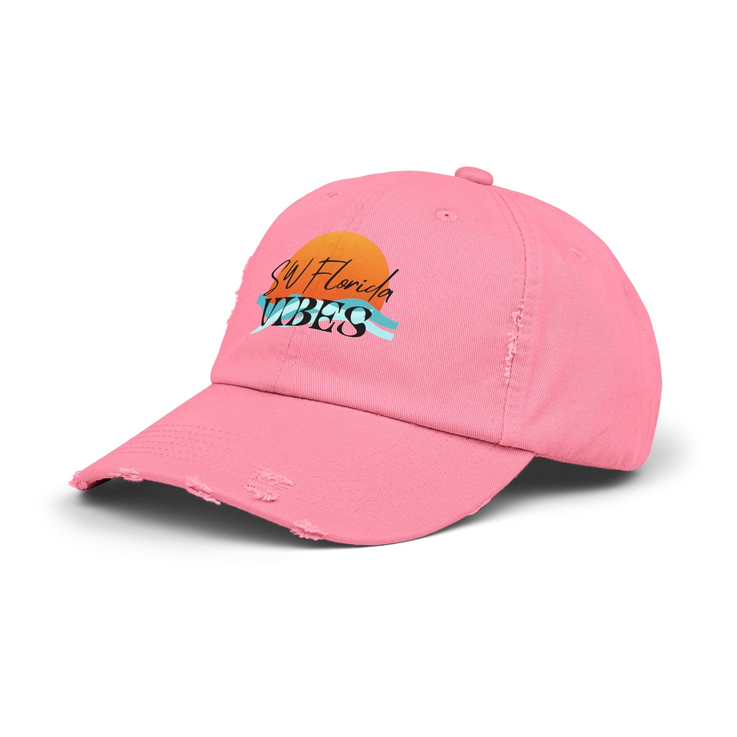 SW Florida Vibes Unisex Distressed Cap