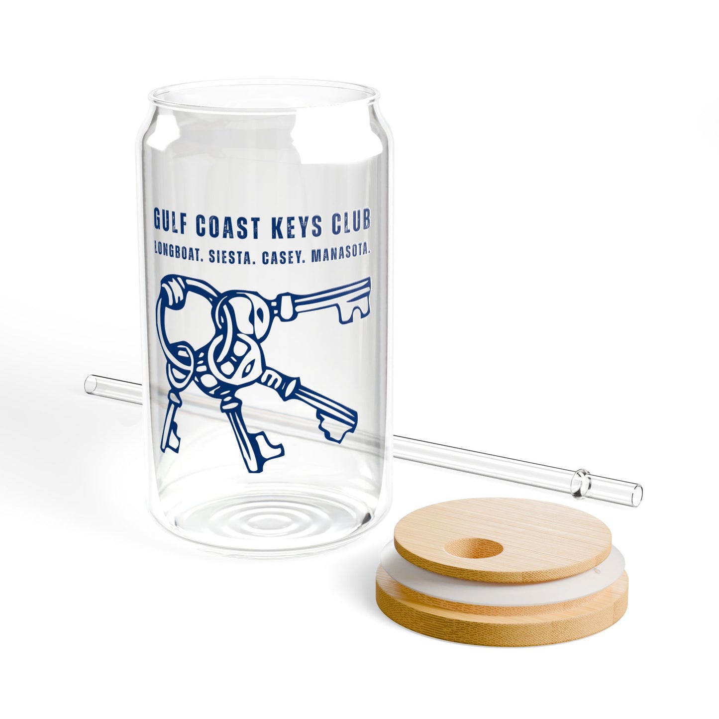 Keys Club Sipper Glass, 16oz