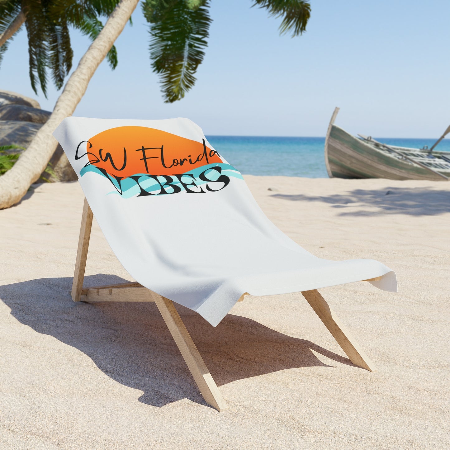 SW Florida Vibes Beach Towel