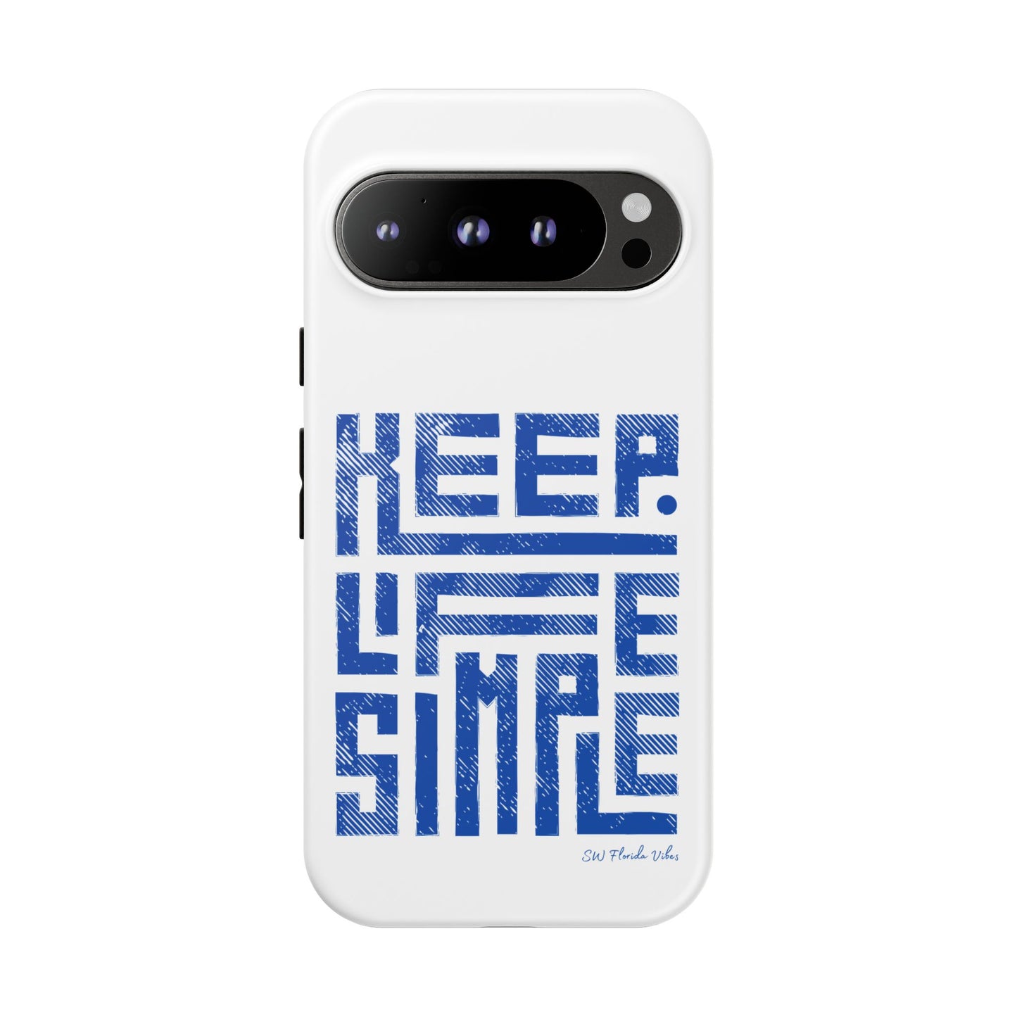 iPhone and Google Creative Phone Case - Keep Life Simple Design