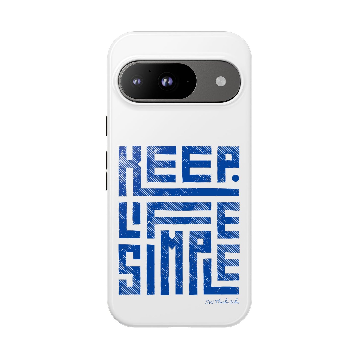 iPhone and Google Creative Phone Case - Keep Life Simple Design